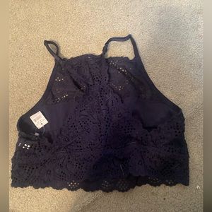 Aerie Navy Lace Bralette